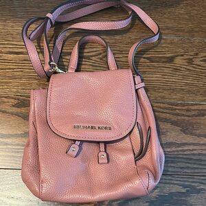Michael Kors Pink Leather Crossbody Bag